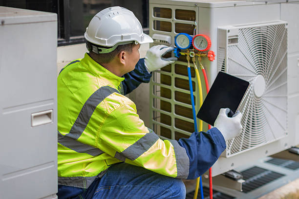 Professional Ductwork Repair technician working in Amherst, MA